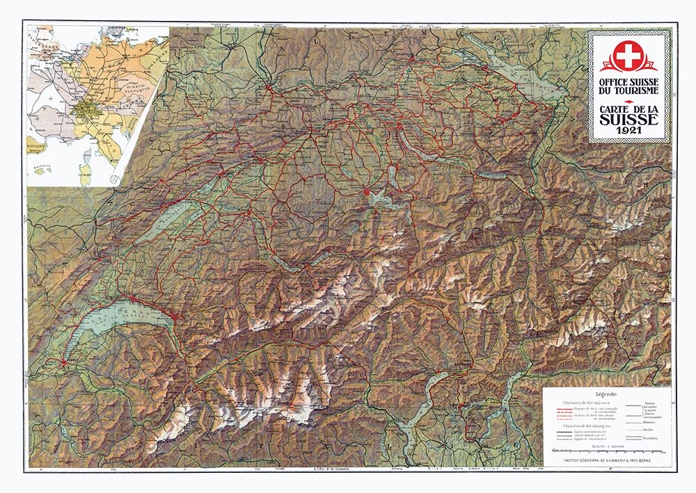 Switzerland - 1921 art print by Suisse for $57.95 CAD