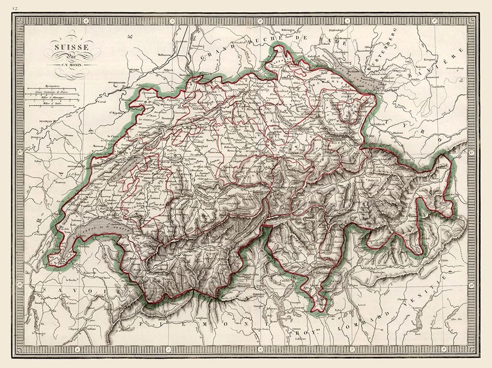 Switzerland - Monin 1839 art print by Monin for $57.95 CAD