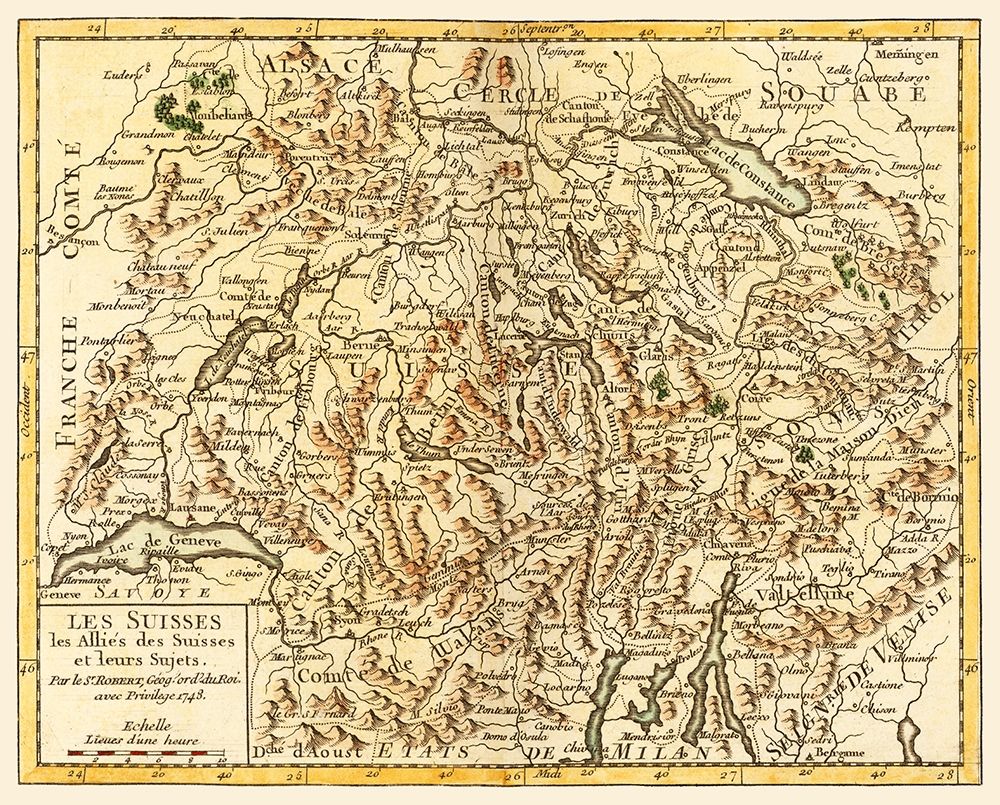 Switzerland Allies - Robert 1748 art print by Robert for $57.95 CAD