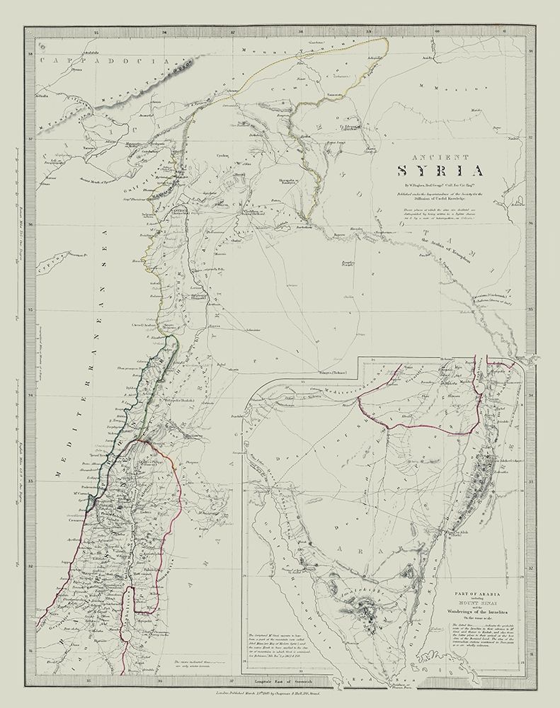 Ancient Syria Middle East - Hughes 1830 art print by Hughes for $57.95 CAD