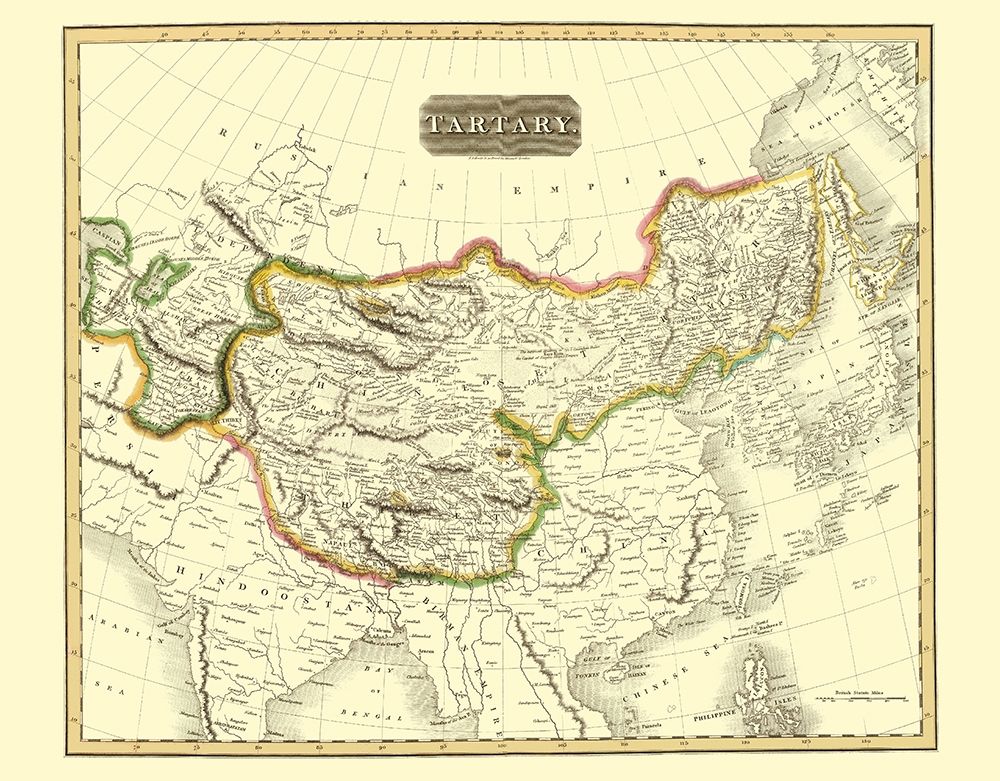 Tartary Region Asia - Thomson 1814 art print by Thomson for $57.95 CAD