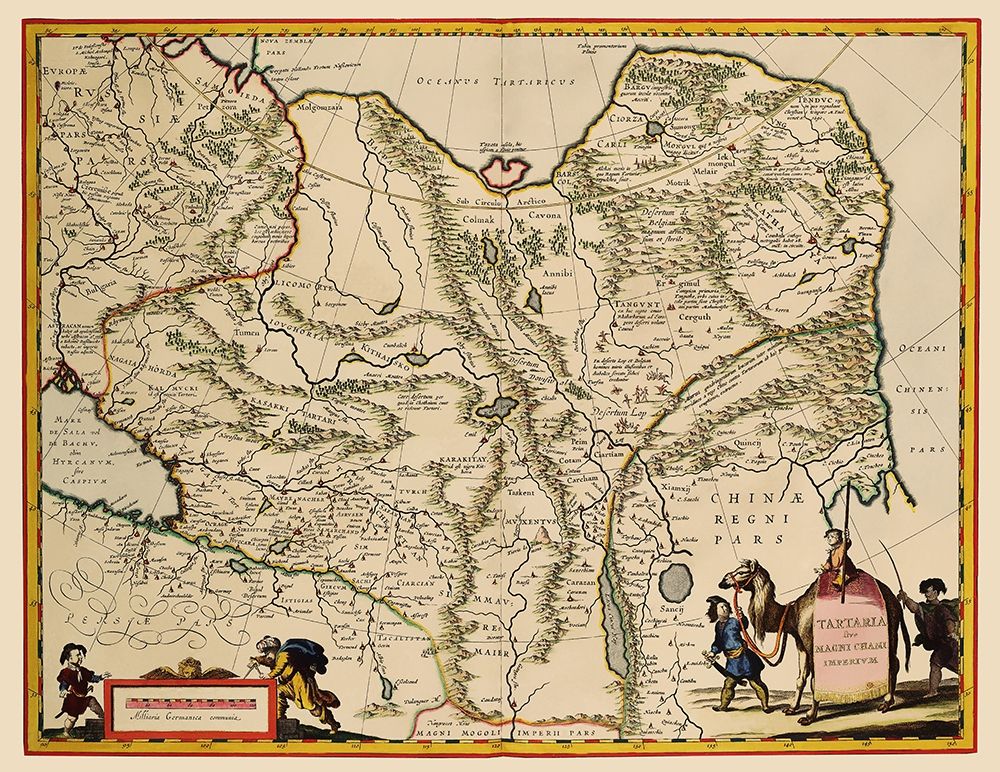 Tartary Region Asia - Blaeu 1630 art print by Blaeu for $57.95 CAD