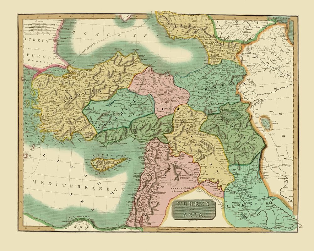 Asia Turkey - Cumming 1817 art print by Cumming for $57.95 CAD