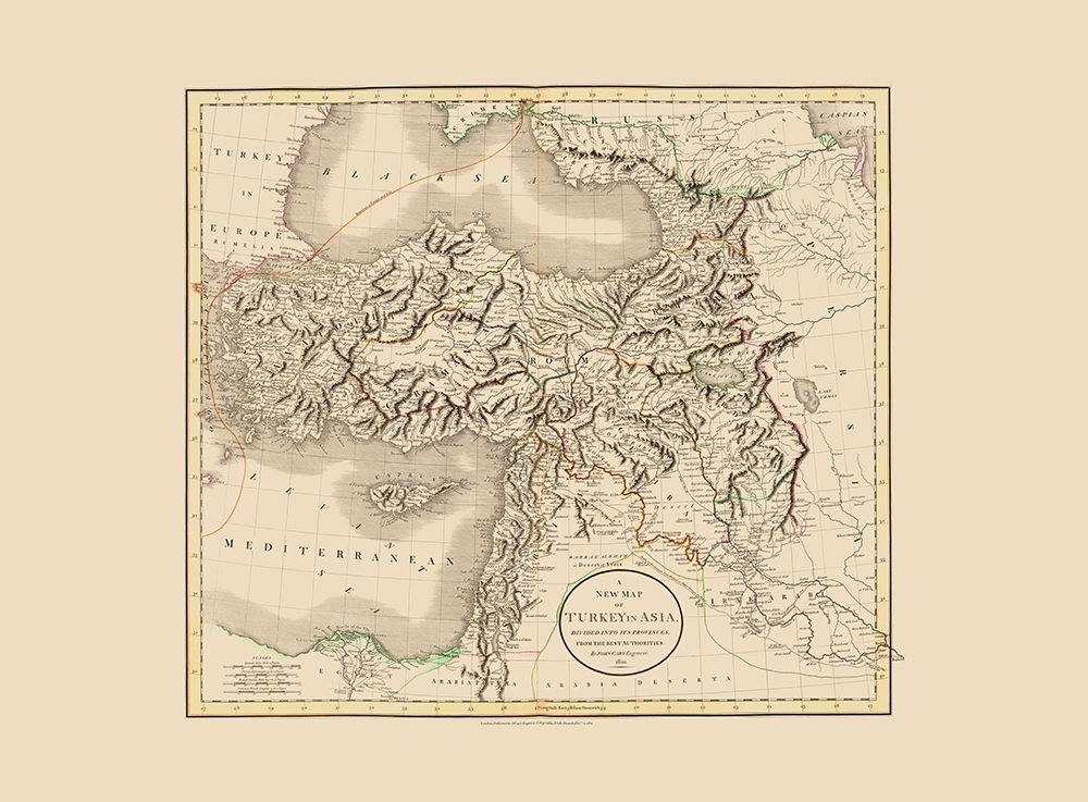 Asia Turkey - Cary 1801 art print by Cary for $57.95 CAD