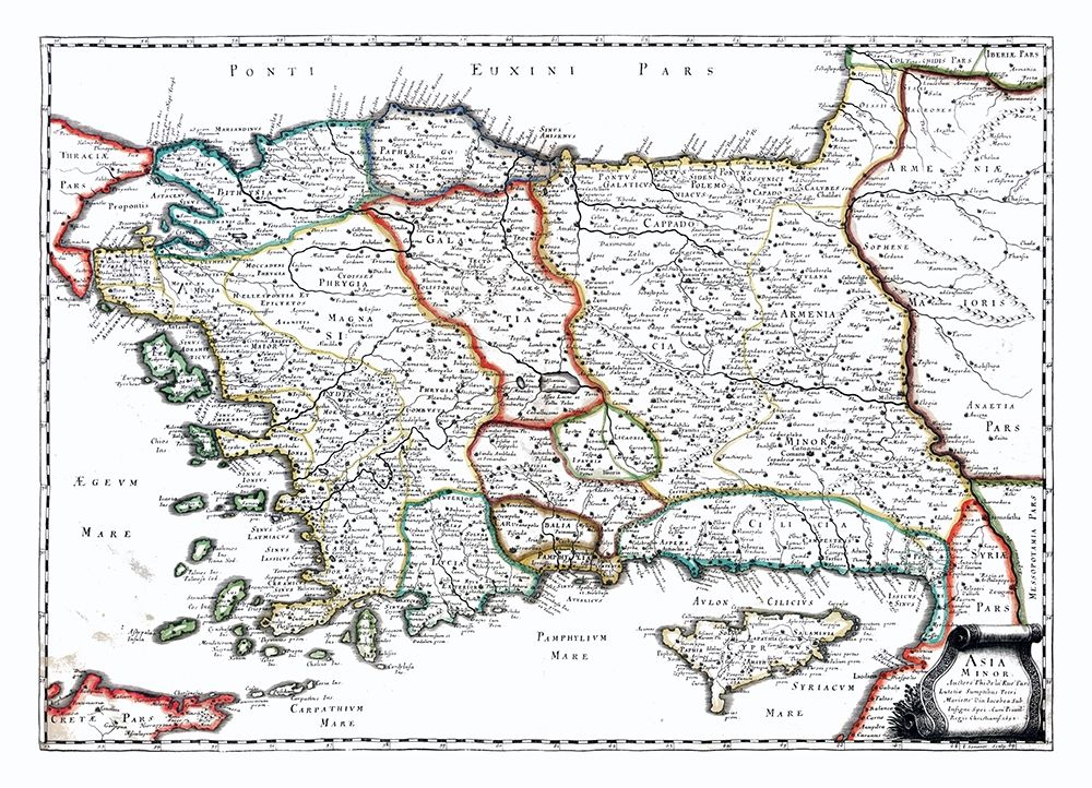 Turkey - Sanson 1641 art print by Sanson for $57.95 CAD
