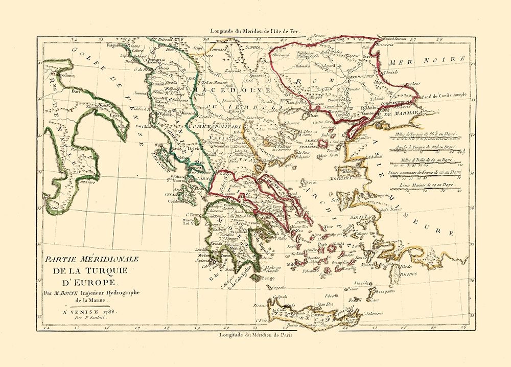Turkey Europe - Santini 1794 art print by Santini for $57.95 CAD