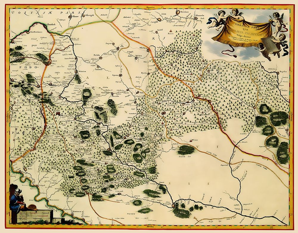 Ukraine - Blaeu 1662 art print by Blaeu for $57.95 CAD