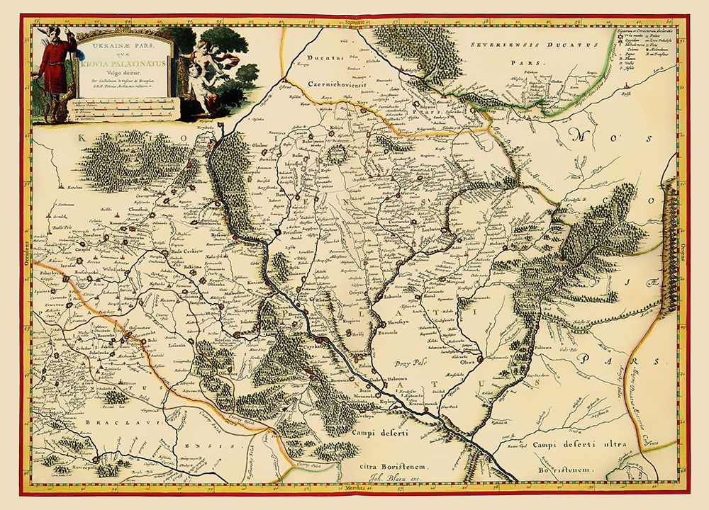 Ukraine - Blaeu 1662 art print by Blaeu for $57.95 CAD