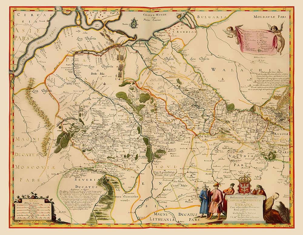 Ukraine - Hondius 1648 art print by Hondius for $57.95 CAD
