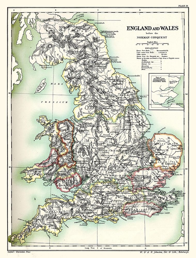 Norman Conquest England Wales - Poole 1902 art print by Poole for $57.95 CAD