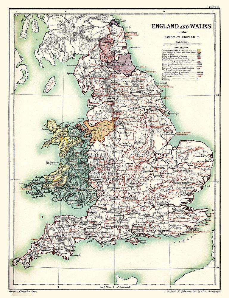 England Wales - Poole 1902 art print by Poole for $57.95 CAD