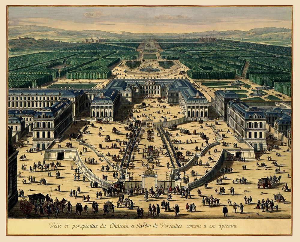 Palace Versailles Panoramic France - 1683 art print by Unknown for $57.95 CAD