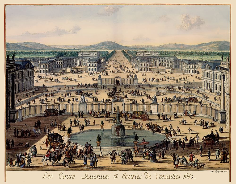 Versailles Panoramic France - Swidden 1683 art print by Swidden for $57.95 CAD
