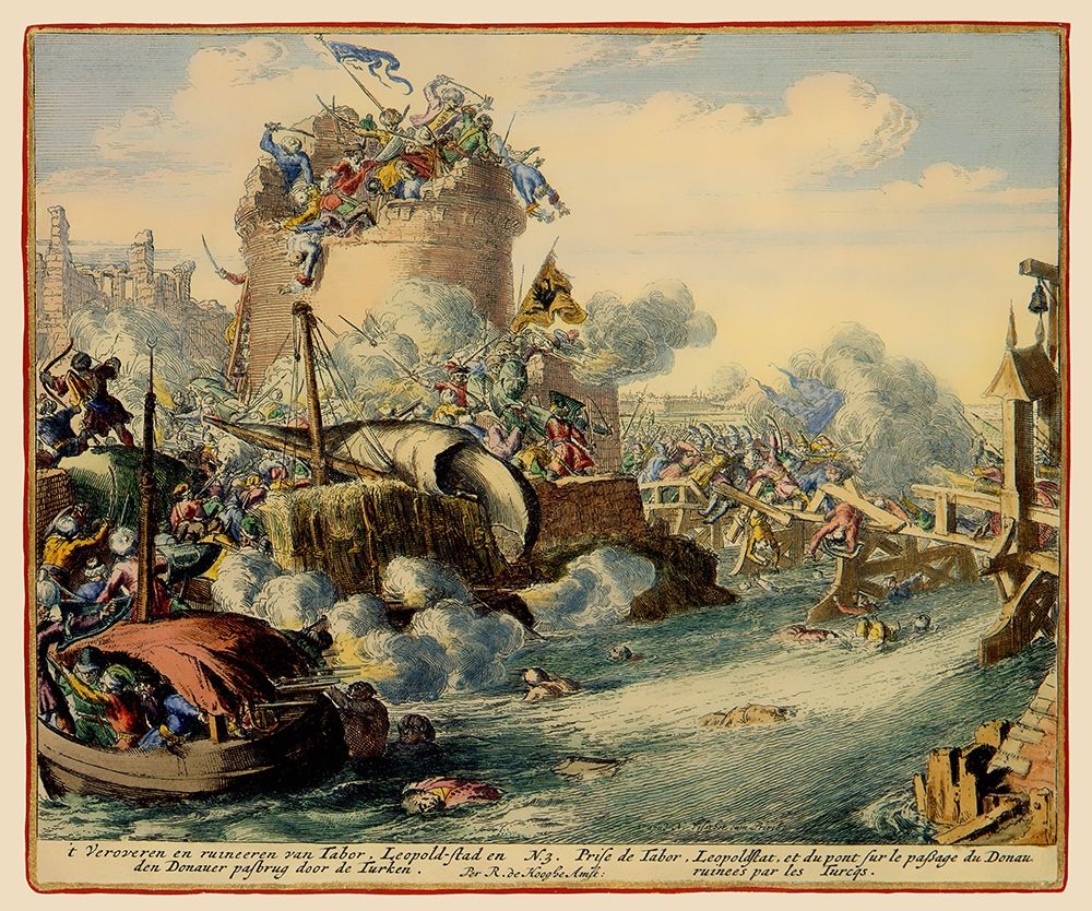 Vienna Austria Siege 3 - DeHooghe 1683 art print by De Hooghe for $57.95 CAD