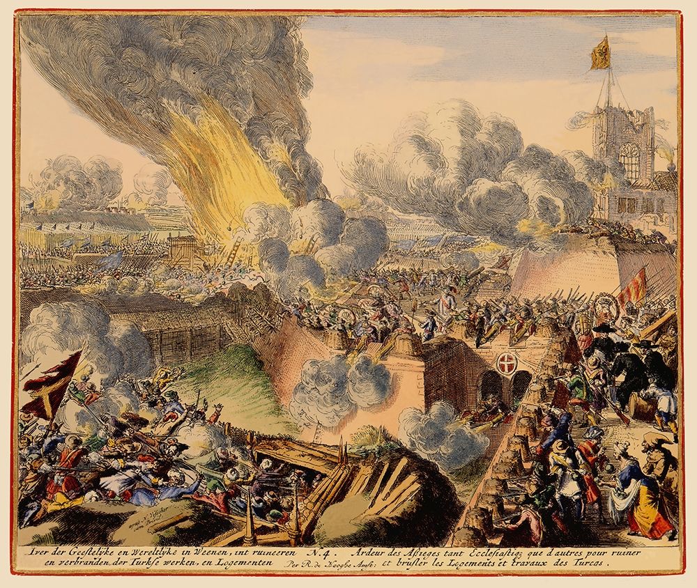 Vienna Austria Siege 5 - DeHooghe 1683 art print by De Hooghe for $57.95 CAD