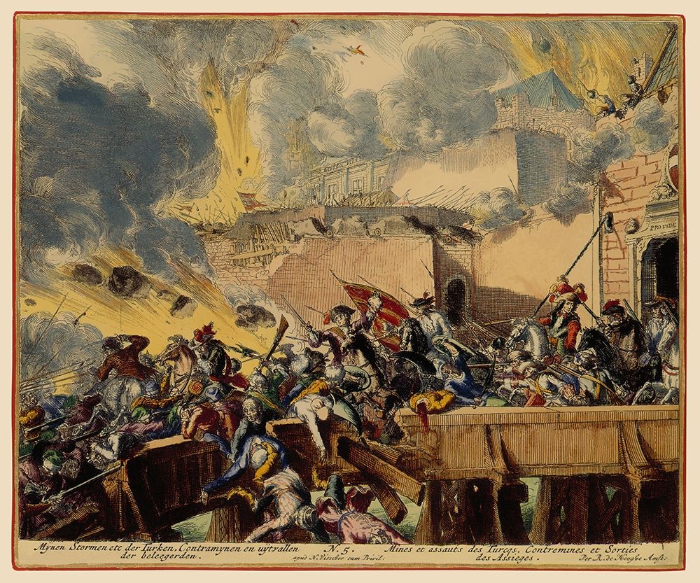 Vienna Austria Siege 6 - DeHooghe 1683 art print by De Hooghe for $57.95 CAD