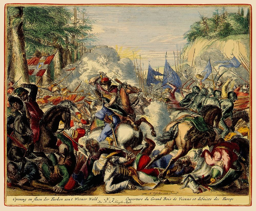 Vienna Austria Siege 7 - DeHooghe 1683 art print by De Hooghe for $57.95 CAD