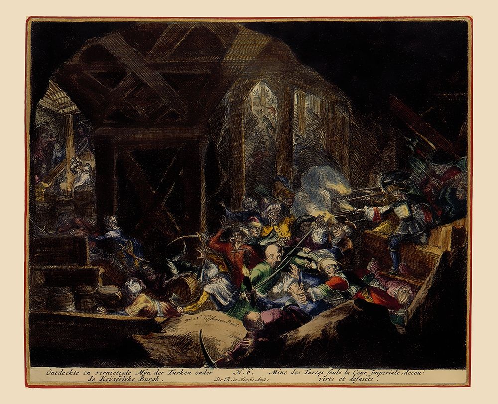 Vienna Austria Siege 8 - DeHooghe 1683 art print by De Hooghe for $57.95 CAD