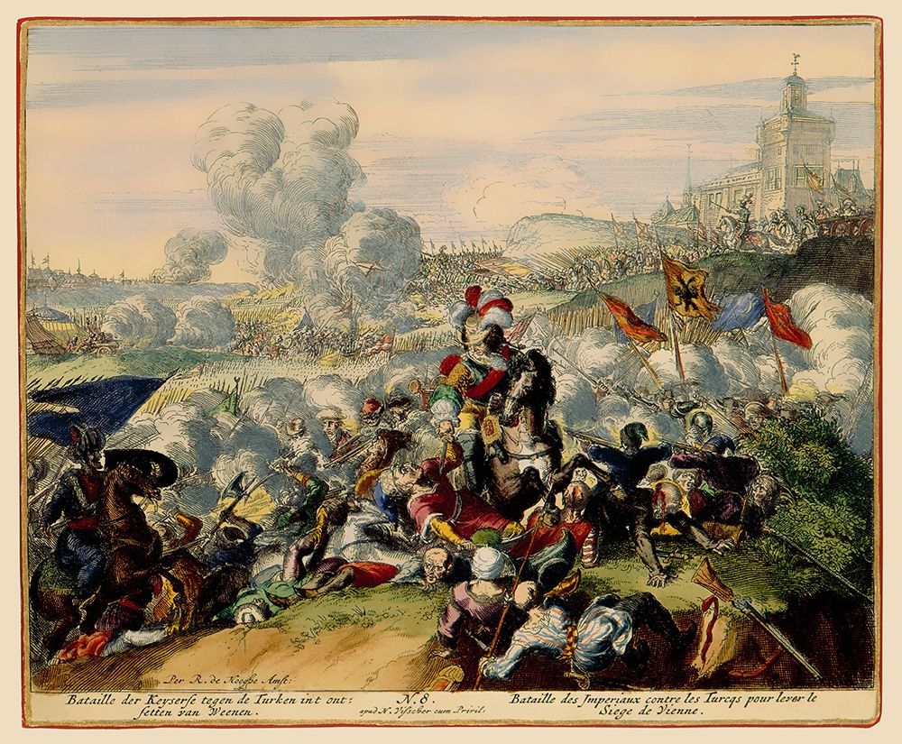 Vienna Austria Siege 9 - DeHooghe 1683 art print by De Hooghe for $57.95 CAD