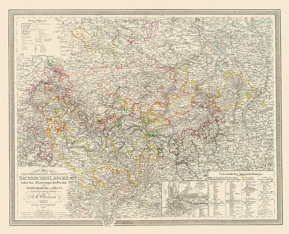 Weimer Region Germany - Weiland 1856 art print by Weiland for $57.95 CAD