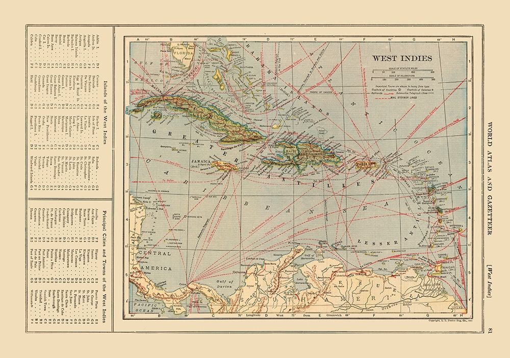 West Indies - Reynold 1921 art print by Reynold for $57.95 CAD