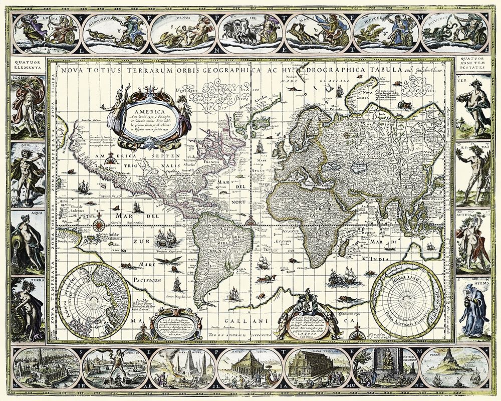 World - 1635 art print by Unknown for $57.95 CAD