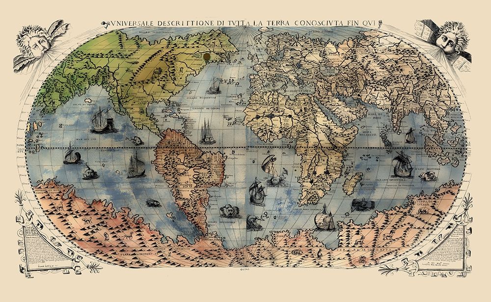 World - Forlani 1565 art print by Forlani for $57.95 CAD