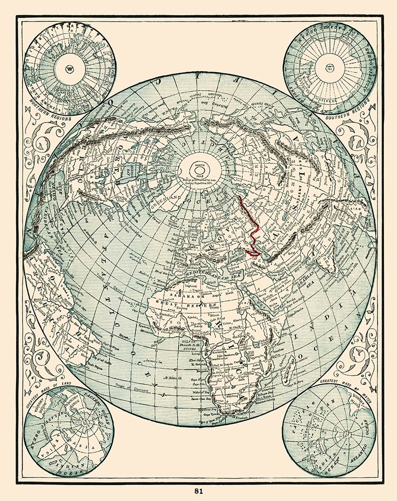World - Rathbun 1893 art print by Rathbun for $57.95 CAD