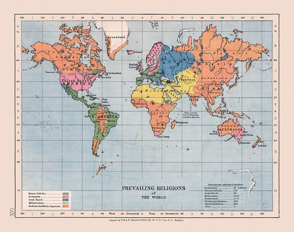World Religions - Case 1878 art print by Case for $57.95 CAD