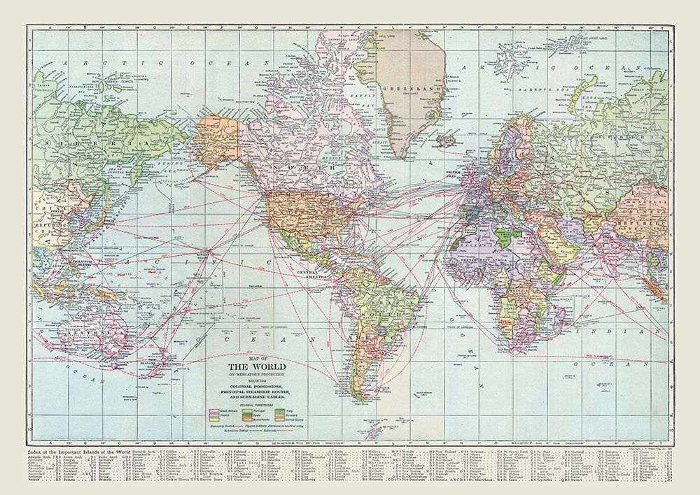 World - Reynold 1921 art print by Reynold for $57.95 CAD