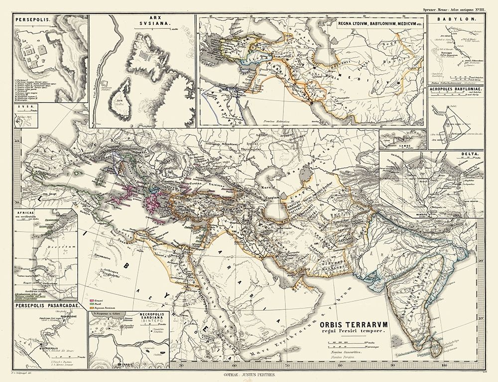World Persian Time - Spruner 1865 art print by Spruner for $57.95 CAD