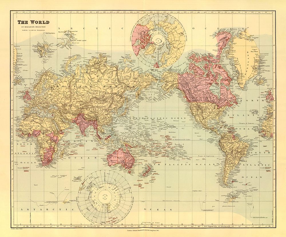 British Possessions World - Stanford art print by Stanford for $57.95 CAD