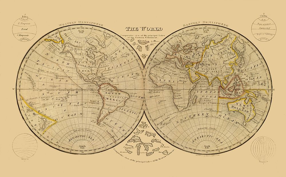 World Hemispheres art print by Unknown for $57.95 CAD