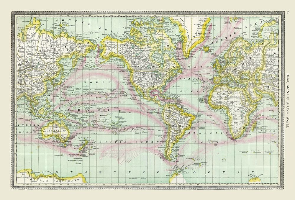 World - Rand McNally art print by Rand McNally for $57.95 CAD