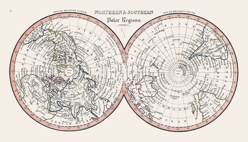 Northern Southern Polar Regions art print by Unknown for $57.95 CAD