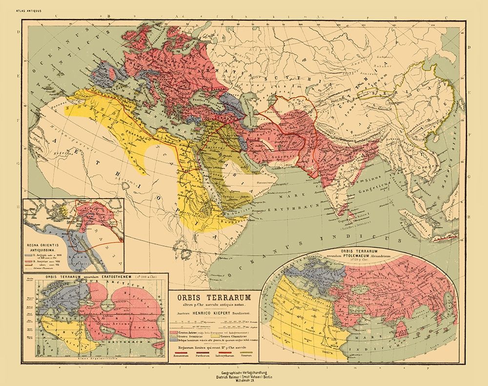 Ancient World - Kiepert art print by Kiepert for $57.95 CAD
