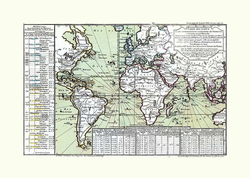 World - 1740 art print by Unknown for $57.95 CAD