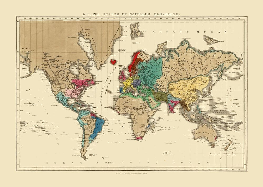 World Empire 1811 of Napoleon Bonaparte art print by Seely for $57.95 CAD