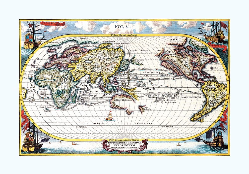 European Principal Navigations art print by Unknown for $57.95 CAD
