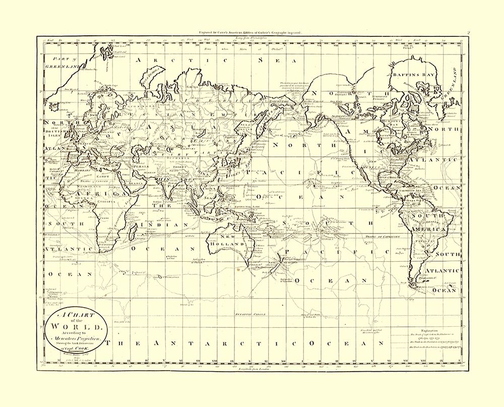World Captain Cook Discoveries art print by Unknown for $57.95 CAD