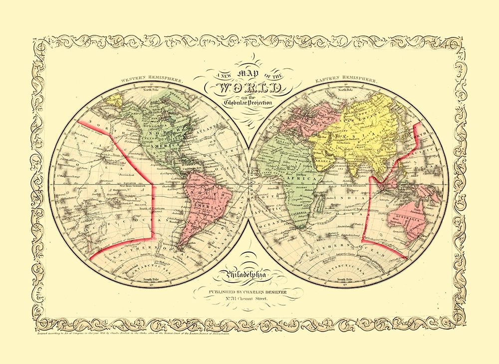 Globular Projection - Desilver 1856 art print by Desilver for $57.95 CAD