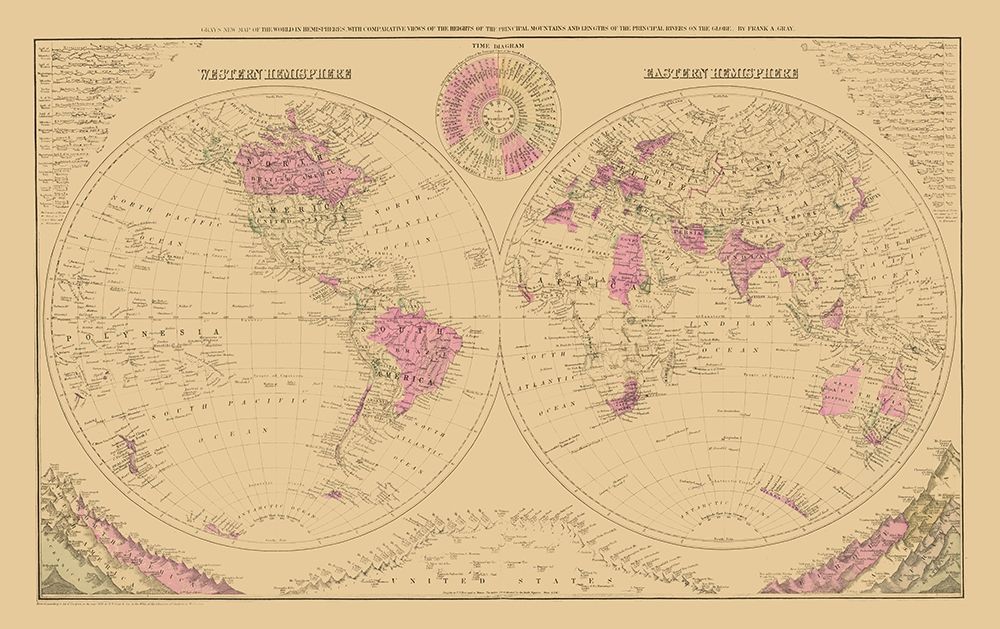 Western Eastern Hemisphere - Gray art print by Gray for $57.95 CAD