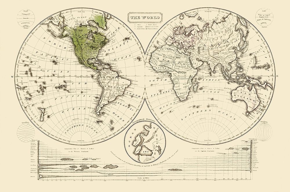 World - Woodbridge 1821 art print by Woodbridge for $57.95 CAD