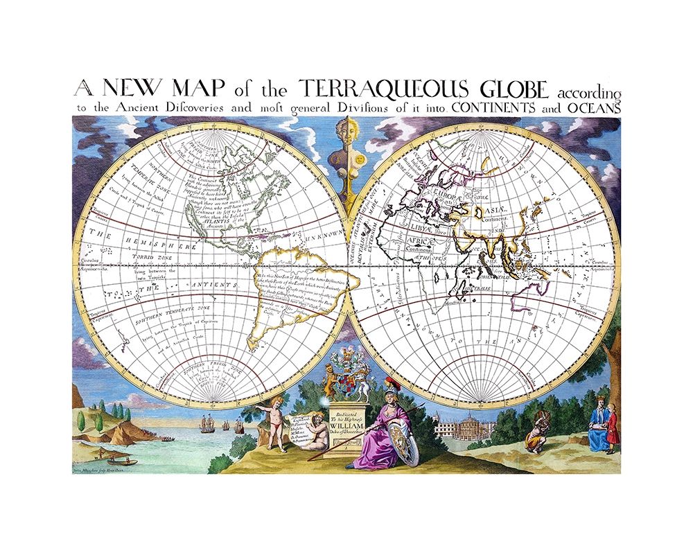 Terraqueous Globe art print by Unknown for $57.95 CAD