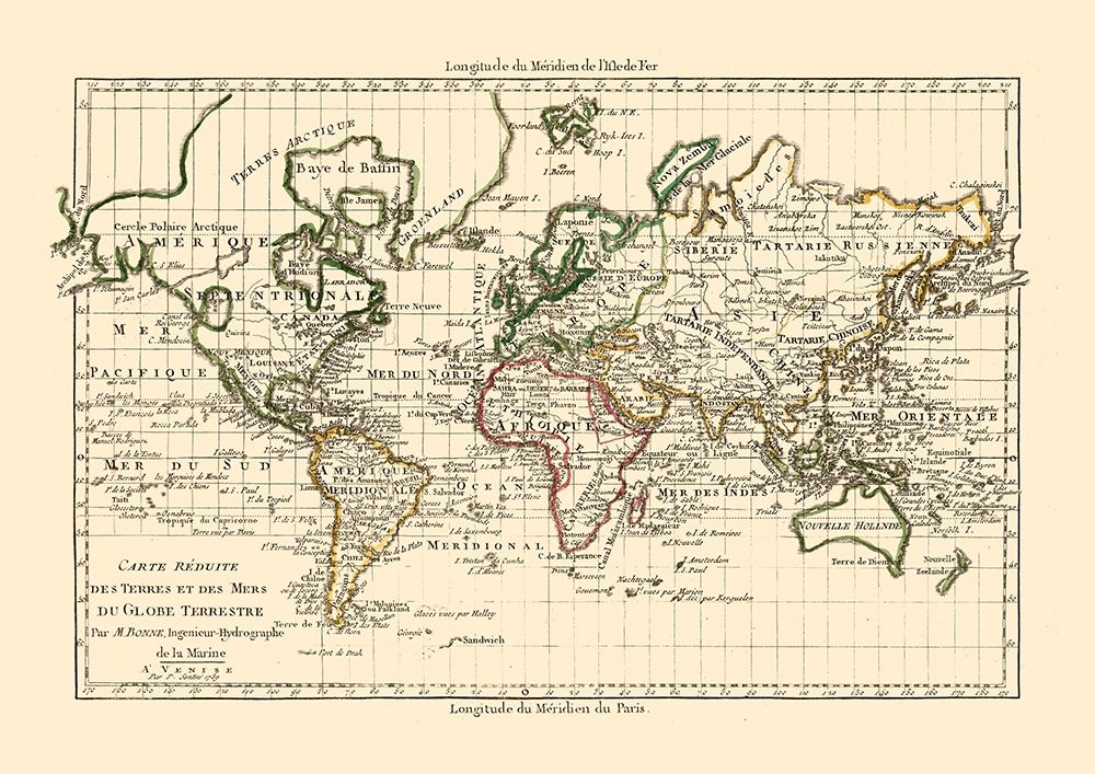 World - Santini 1794 art print by Santini for $57.95 CAD