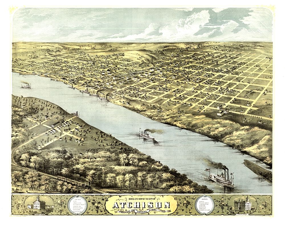 Atchison Kansas - Ruger 1869 art print by Ruger for $57.95 CAD