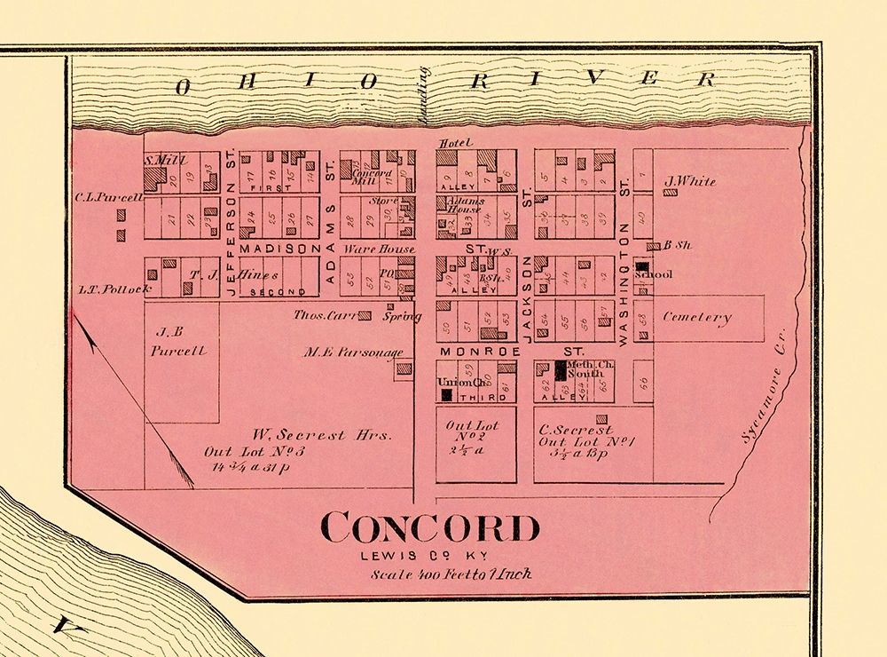 Concord Kentucky Landowner - Titus 1877 art print by Titus for $57.95 CAD