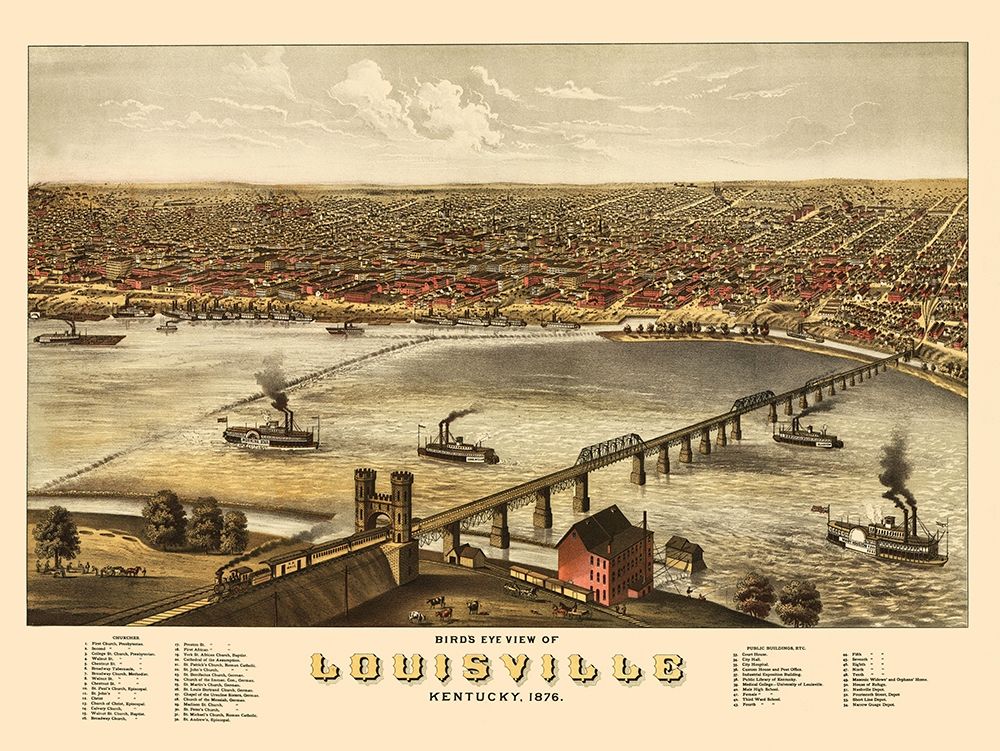Louisville Kentucky - Ruger 1876 art print by Ruger for $57.95 CAD