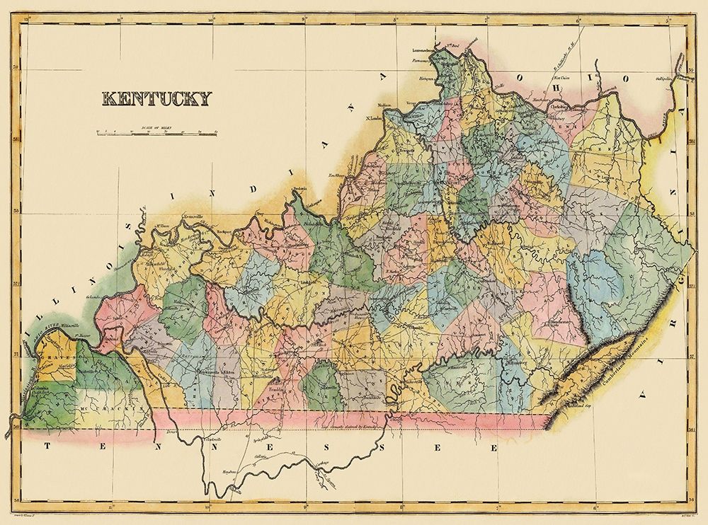 Kentucky - Lucas 1823 art print by Lucas for $57.95 CAD