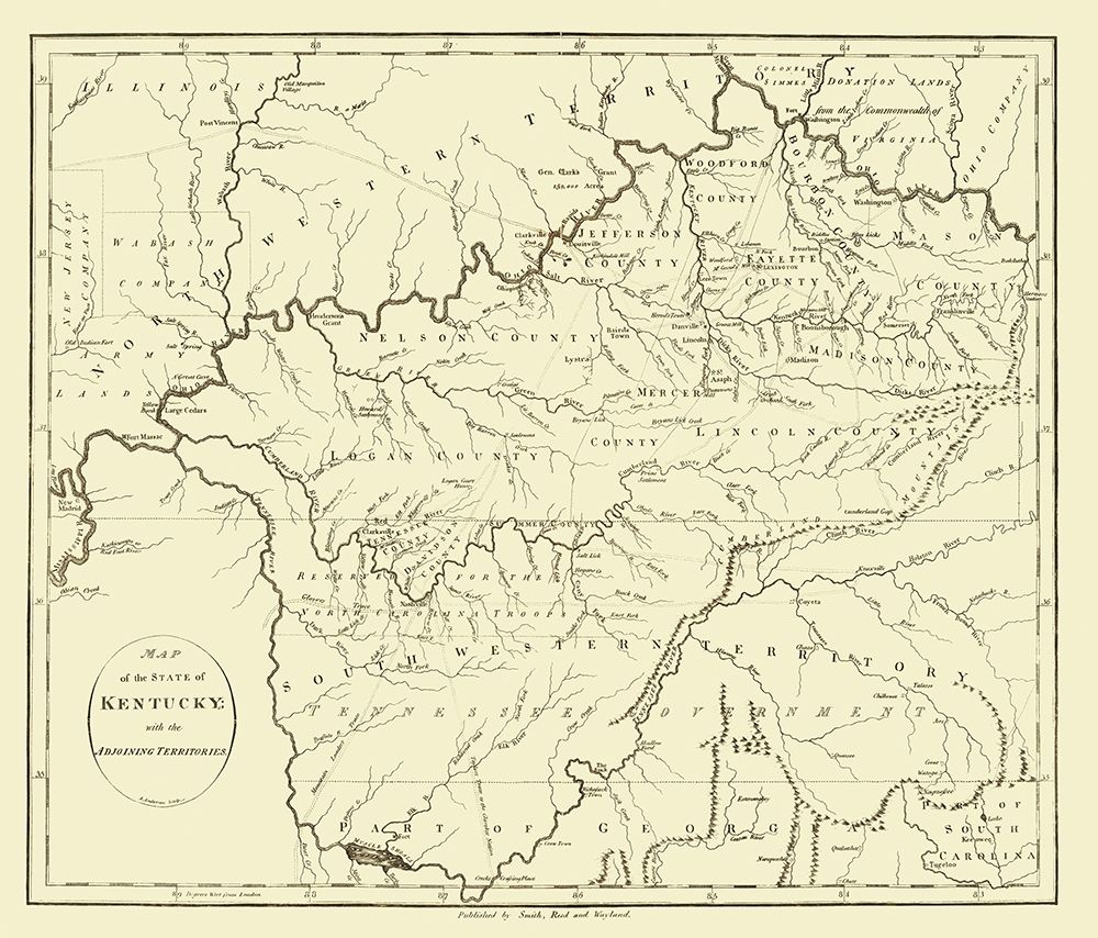 Kentucky - Smith 1795 art print by Smith for $57.95 CAD